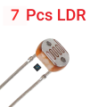 7pcs-Light Dependent Resistors (LDR). 
