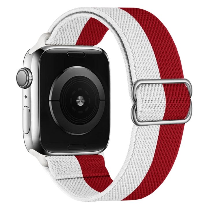 High Elastic Nylon Watch Band For Apple Watch Series 7 45mm / 6 y SE y 5 y 4 44mm / 3 y 2 y 1 42mm