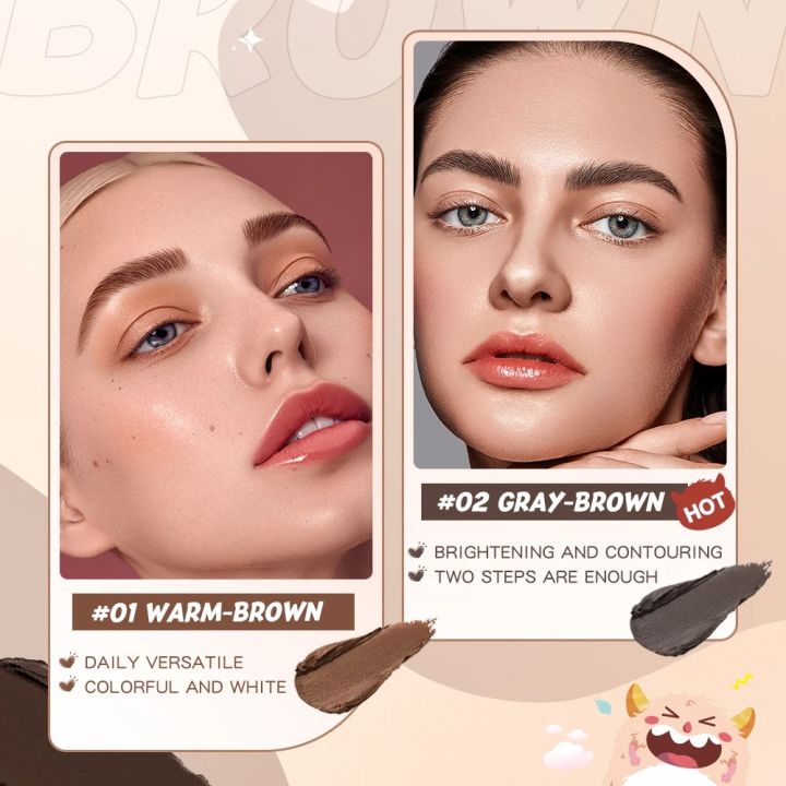 BANXEER%20Eyebrow%20Pomade%20Brow%20Gel%20Creamy%204%20Colors%20Natural%20Waterproof%20Long%20Lasting%20Highly%20Tint%20Eyebrow%20Shade%20With%20Brush%20Makeup%20Loser%20Lione%20-%20Image%205