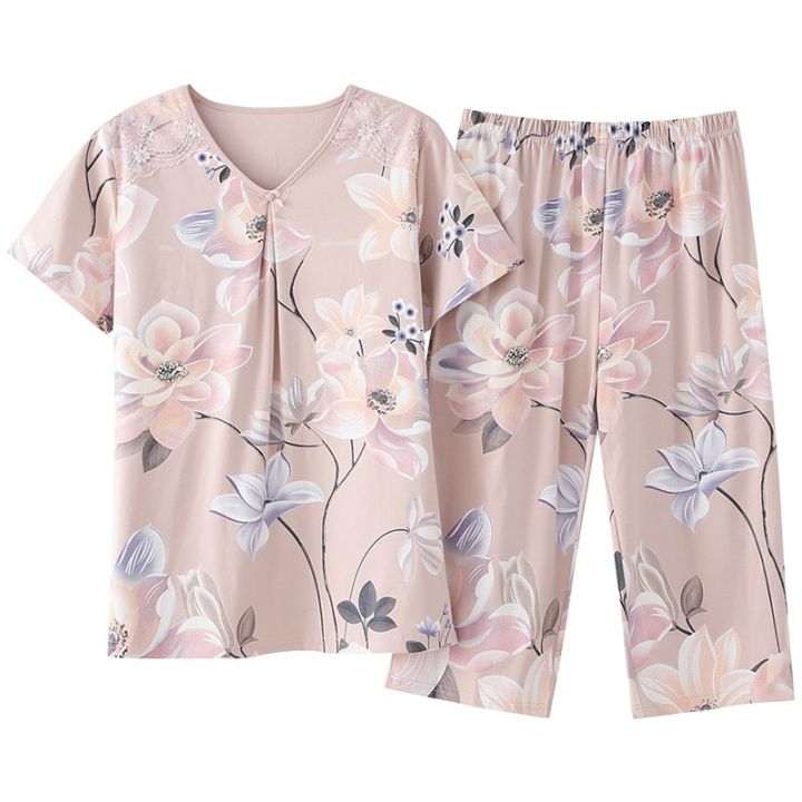 Fashion%20Print%20Pajamas%20Set%20Summer%20100%25%20Cotton%20Sleepwear%20For%20Women%20Casual%20Home%20Wear%20Ladies%20Night%20Big%20Size%20Pijamas%20Pyjamas%20M-XXXL%20-%20Image%206