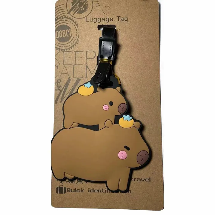 Gift%20Cartoon%20Capybara%20Travel%20Luggage%20Tag%20Name%20Address%20Tel%20Hanging%20Sign%20Board%20Suitcase%20Label%20Creative%20Design%20Soft%20Silicone%20Baggage%20Tags%20Unisex%20-%20Image%206