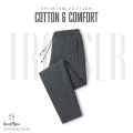 Premium Quality Dark Gray Color Cotton Trendy Trouser for Men.. 