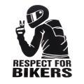 Respect For Bikers Stylish Bike strikers Decorative-stickers Motorcycle skateboard bicycle bike sticker Stikar. 