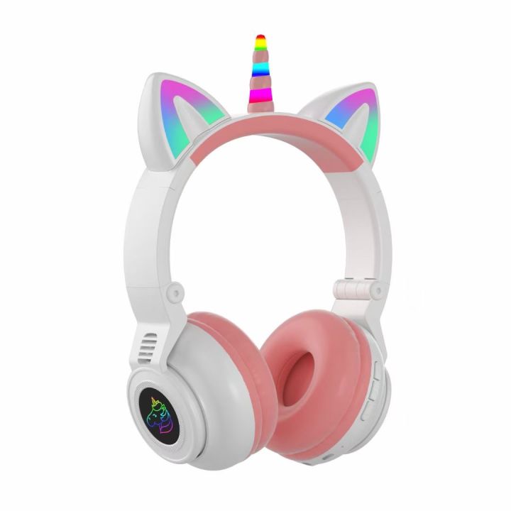 Original%20STN27%20Unicorn%20Cat%20Ear%20Bluetooth%20Headset%20Headset%20Wireless%20Cartoon%20Cute%20Headset%20LED%20Light-emitting%20Folding%20-%20Image%203
