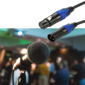 1PC 1 Male to 2 Female XLR Cable Y Splitter Microphone Cable Y-Splitter Balanced.