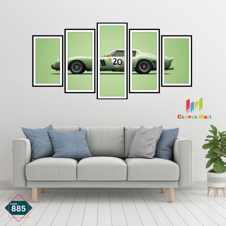 5Pcs In 1 Set Wall Canvas Art printing _ Wall decor item | Daraz.com.bd