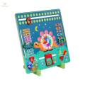 Wooden Learning Calendar Weather Season Time Cognitive Puzzles Learning Educational Toy for Girls. 
