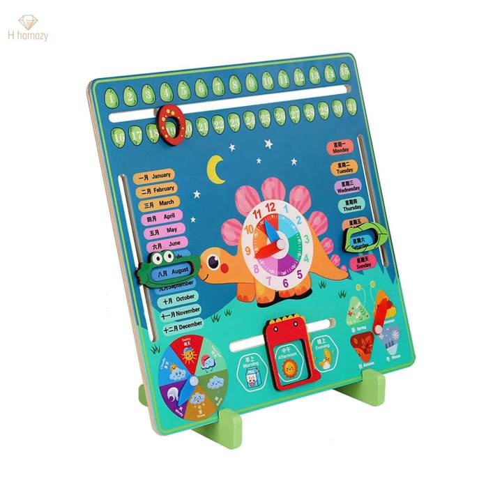 Wooden%20Learning%20Calendar%20Weather%20Season%20Time%20Cognitive%20Puzzles%20Learning%20Educational%20Toy%20for%20Girls%20-%20Image%203