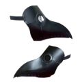 Halloween Plague Doctor Mask and Shawl Costume Cosplay Props Long Nose Beak Leather Masks for Adult Reaper Cloak Black Hat.