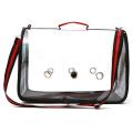 Lightweight Bird Carrier Cage Transparent Clear PVC Breathable Parrots Travel Bag. 