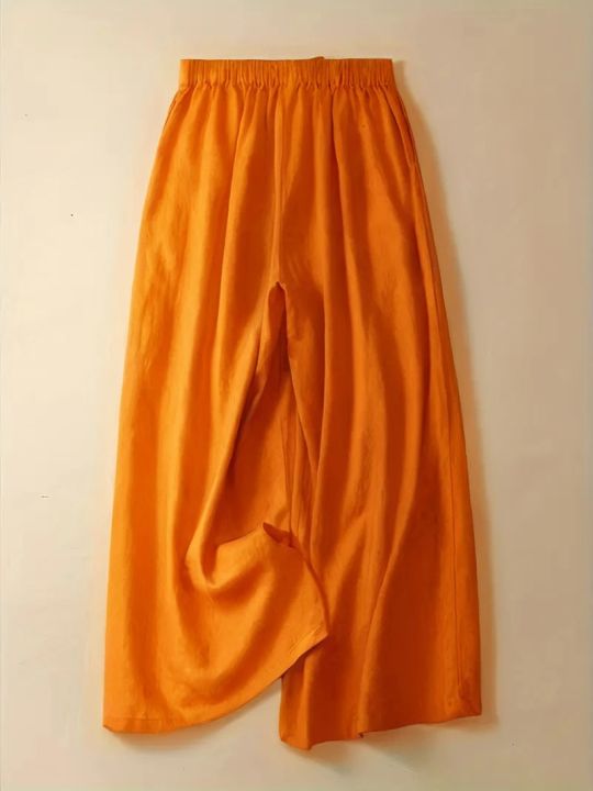 High%20Waist%20Plus%20Size%20Cotton%20Flare%20Pants%20-%20Every%20Woman's%20Favorite%20-%20Image%204