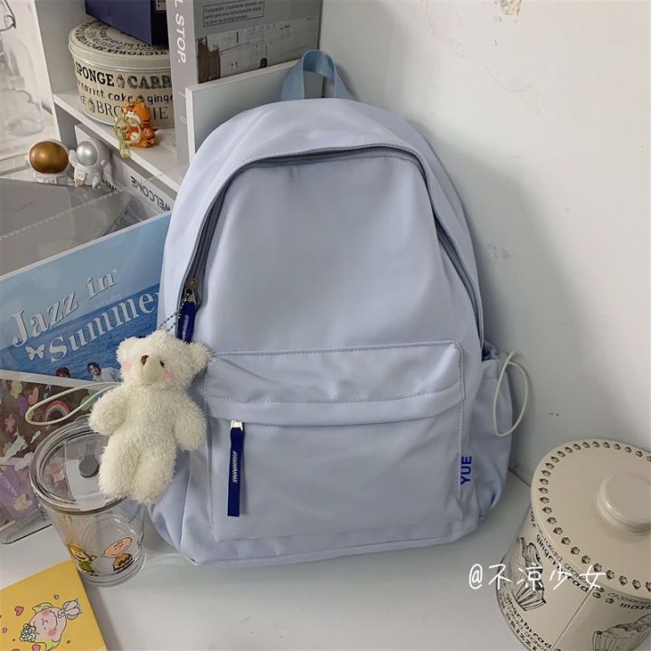 Solid%20Color%20Muji%20Simplicity%20All-Matching%20Schoolbag%20Female%20Korean%20StyleinsFresh%20Girl%20Backpack%20Japanese%20College%20Students'%20Backpack%20-%20Image%203