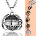 DIY Flash Memory Photo Pendant Jewelry Antique Metal Four-Color Angel Wings Locket Necklace Fashion Women Romantic Accessories. 
