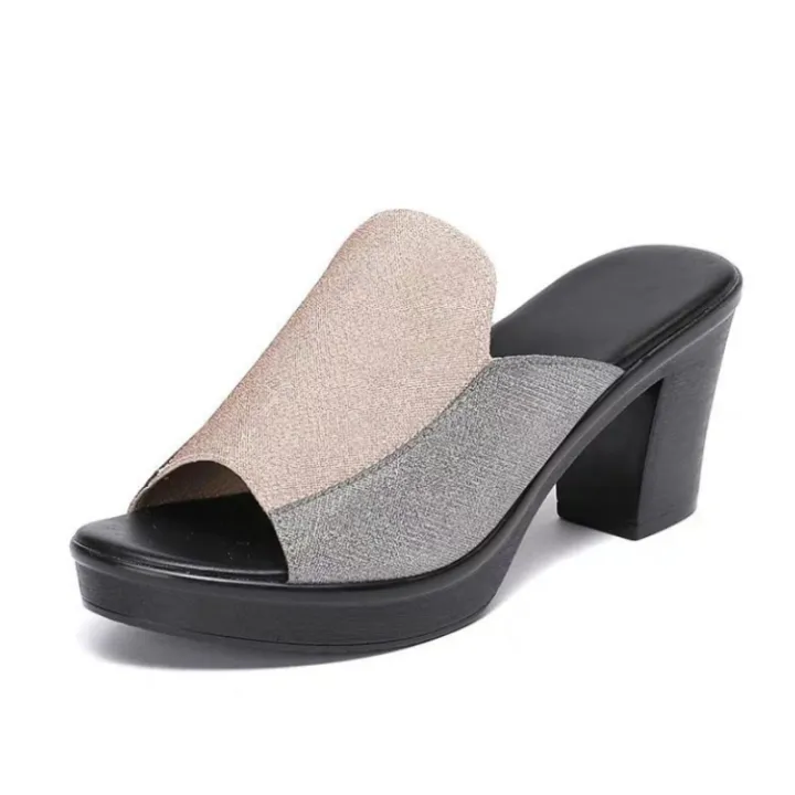 Summer%20New%20High%20Heel%20Slippers%20for%20Women%20Square%20Heel%20Platform%20Women%20Sandals%20Thick-heeled%20Bright%20Leather%20Solid%20Color%20Casual%20Shoes%20-%20Image%205