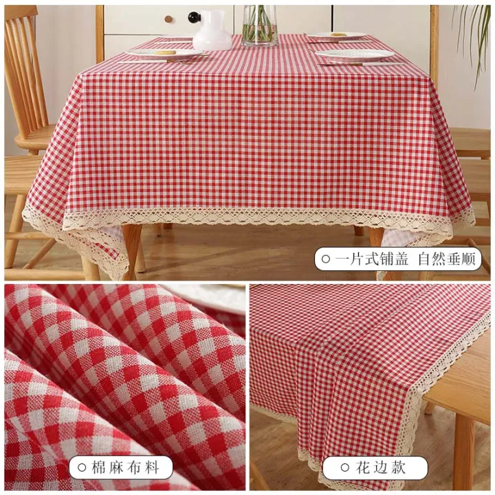 22QR%20Plaid%20Tablecloth,%20Fabric,%20Cotton%20Linen,%20Small%20Fresh%20Simple%20Lace%20Desk%20Mat,%20Ins%20Wind%20Student%20Rectangular%20Coffee%20Table%20-%20Image%203