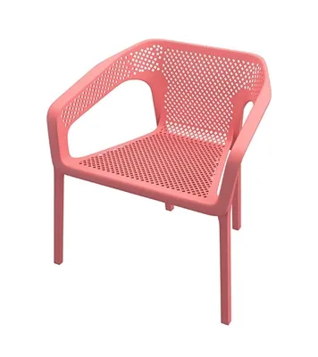R.F.L_Stylee Cafe Arm Chair Orange | Daraz.com.bd