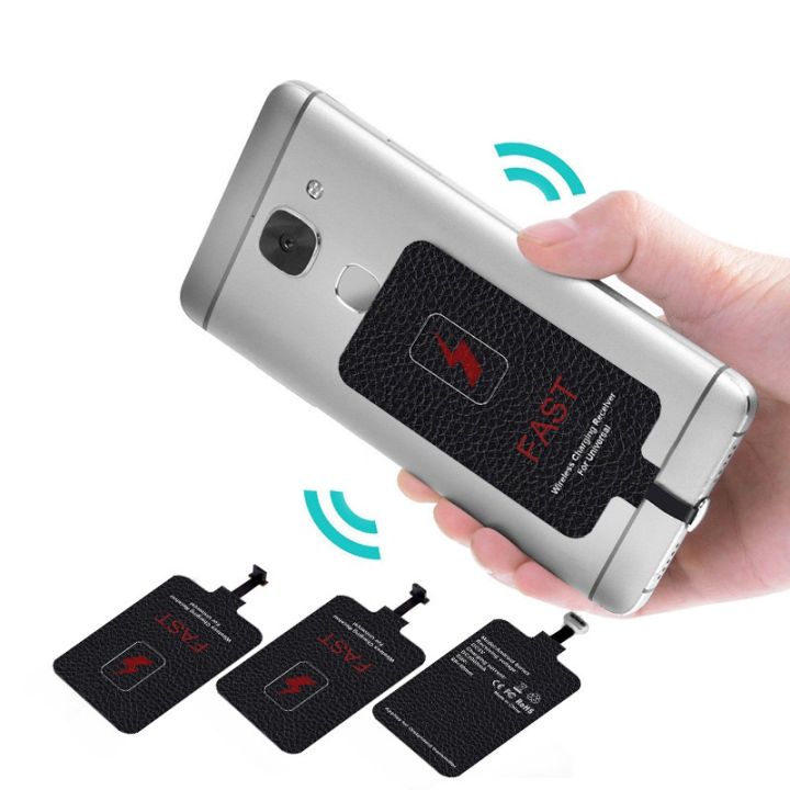 Qi Fast Wireless Charging Receiver for Samsung A70 Huawei Mate 20 P9 P10 P20 Pro 5v 1a Usb Type C Wireless Charger Reciever