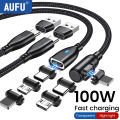 Computer Samsung ok Notebook Micro Type C Fast Charging SB C Cable Type C to U0W Magnetic AUFU 2PCS 10 PD 5A90 Degree Magnet Cable for Macbo.