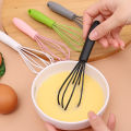 Stainless Steel Silicone Whisk Mini Mixer Baking Tools Kitchen Cooking Utensil Egg Beater Tool 1Pcs. 