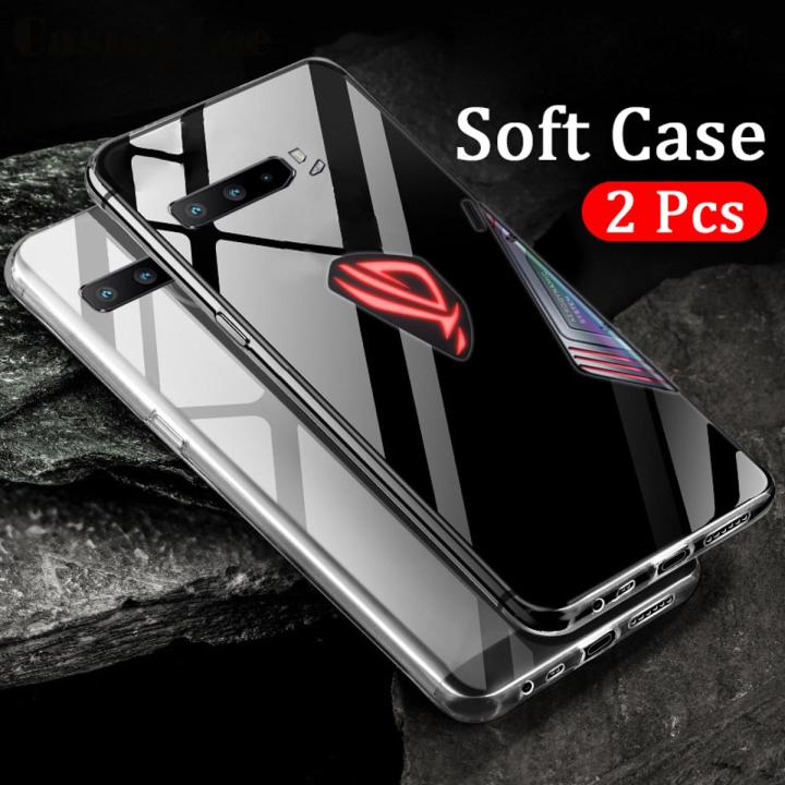 2PCS for Asus Rog 3 case Soft Transparent Full Protection clear Phone Cover Asus Rog3