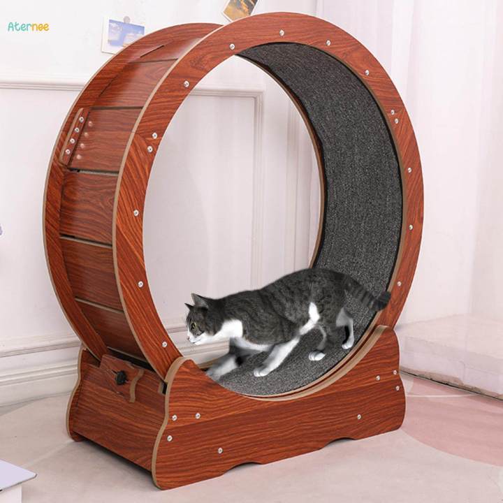 Cat%20Treadmill%20Wheel%20Exerciser%20Wooden%20Toy%20Cat%20Running%20Wheel%20with%20Carpeted%20Runway%20for%20Indoor%20Cats%20Durable%20Silent%20Roller%20with%20Locking%20Mechanism%20-%20Image%203
