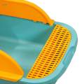 Cat Litter Boxes for Indoor Cats with Scatter Open Air Cats Litter Pan Green Medium. 