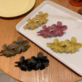 Korean Style Fashion Flower Hair Clip Non-Slip Matte Hair Claw Ponytail Holder Duckbill Clips For Women Girls Hair Accessories Yao Store.