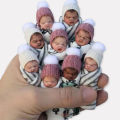 Mini Reborn Baby Dolls Tiny Baby Figurines Small King Cake Babies Little Resin Babies for Baby Shower Favors Decoration.