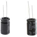 20 Pcs Radial Aluminum Electrolytic Capacitors 13mm x 21 mm 1000UF 35V & 2200UF 25V - black. 