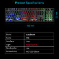 Rgb Backlit Cadeve Vr6 Wired Gaming Keyboard - Ergonomic Design For Precision Gaming Pc Control. 