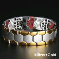 Luxury Fashion Detachable Health Bracelet Men Mental Bio Magnetic Anti-fatigue Anti-radiation Bracelets Jewelry.