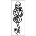 5/10 Pcs Movie Peripherals Lord Voldemort Tattoo Stickers Harries Magic Boys Street Skull Potters Stickers Toys Children Gifts. 