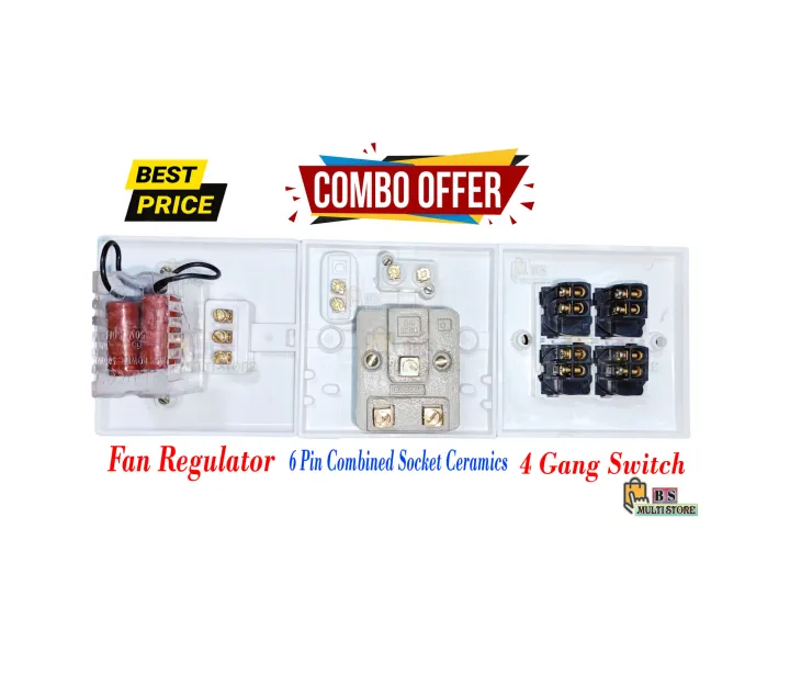 6%20Pin%20Combined%20Socket%20Ceramics%20&%204%20Gang%20Switch%20With%20Fan%20Regulator%203%20In%201%20Full%20Room%20Cover%20-%20Image%203