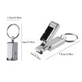 Stainless Steel Mini Folded Nail Clipper With Key Ring Handle Rotary Nail Clipper Nail Accessories And Tools Small Scissors. 