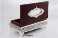 classical luxury European-style classical luxury high-end tissue box gold-plated pumping tray gift tissue holder.