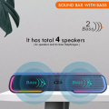 Bluetooth Speaker Soundbar Kisonli LED-913 RGB Gaming Soundbar - Portable Soundbar with RGB Lighting - Elevate Your Audio Experience and Gaming. 