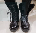 Safety Leather Long Drill Boot For Scout  Men- Hard sole hard leather Safety Military boots. 