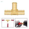 Tee Fittings Water Line Splitter Quick Connect Adapter Compression Tee Fittings Brass Pex. 