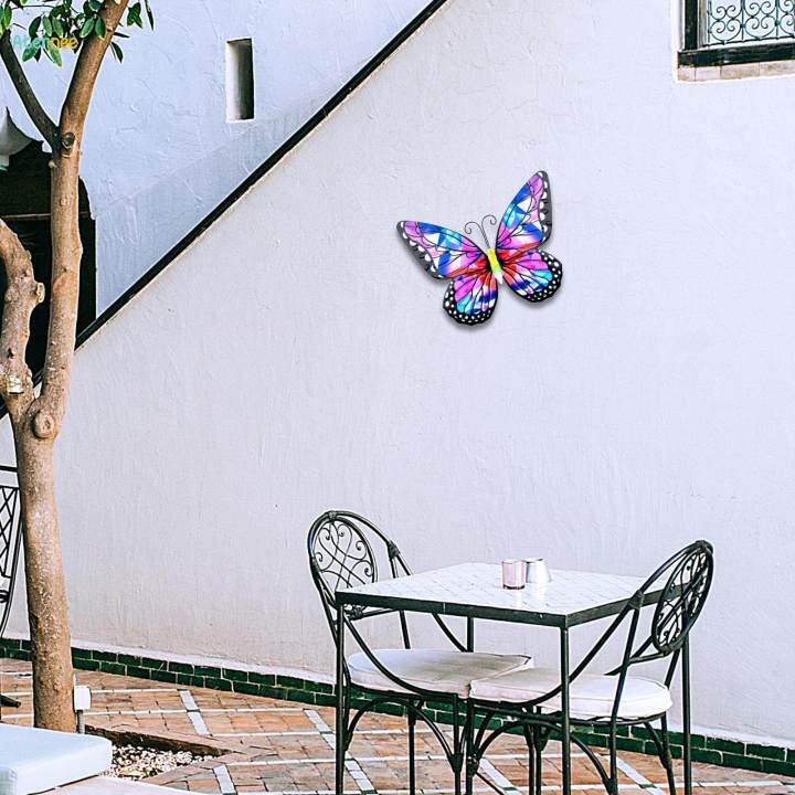 Butterflies%20Hanging%20Decorations%20Sculptures%20Decorative%209.84''%20Indoor%20Outdoor%20Wall%20Art%20Ornament%20for%20Patio%20Yard%20-%20Image%206