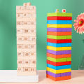 Stacking tall pumping blocks, stacking large numbers, children's early education, intellectual pumping, stacking, board game toys.