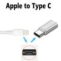 【All Series】 Micro USB to Type-C to Lightning Adapter Android Apple IOS UBS-C Converter Data Sync Fast Charging Charger.