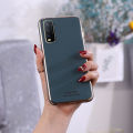 Casinglee For Vivo Y20S Back Cover Silicone Soft Cases Electroplated Avocado Green Glitter Full Protector Cases Vivo Y20S Case.