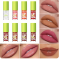 BEAUTY GLAZED 8 Colors Crystal Jelly Moisturizing Lip Oil ,Plumping Lip Gloss Makeup Sexy Plump Lip Glow Oil.