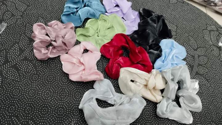 5Pcs/Set%20Matte%20Small%20Intestine%20Hair%20Ring%20Silky%20Satin%20Hair%20Scrunchies%20Simple%20Versatile%20Ponytail%20Holder%20Sweet%20Solid%20Color%20Headwear%20-%20Image%204