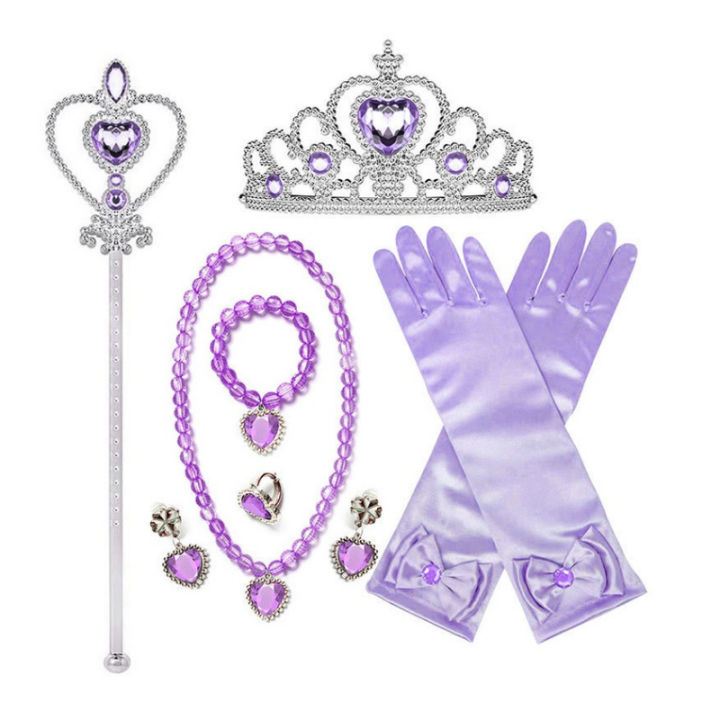 Little%20Mermaid%20Ariel%20Accessories%20for%20Girls%20Crown%20Necklace%20Hair%20Hoop%20Wig%20Glove%20Set%20Christmas%20Birthday%20Party%20Cosplay%20Accessories%20-%20Image%204