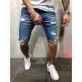 Elegantstunning Men Denim Shorts Summer Slim Fit Casual Cropped Pants Middle Waist Straight Sports Cargo Jeans For Beach. 