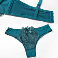 【Heartbeat Girl Store】（NEW）Women Up Bra Brassiere Briefs G-string Lace Set. 