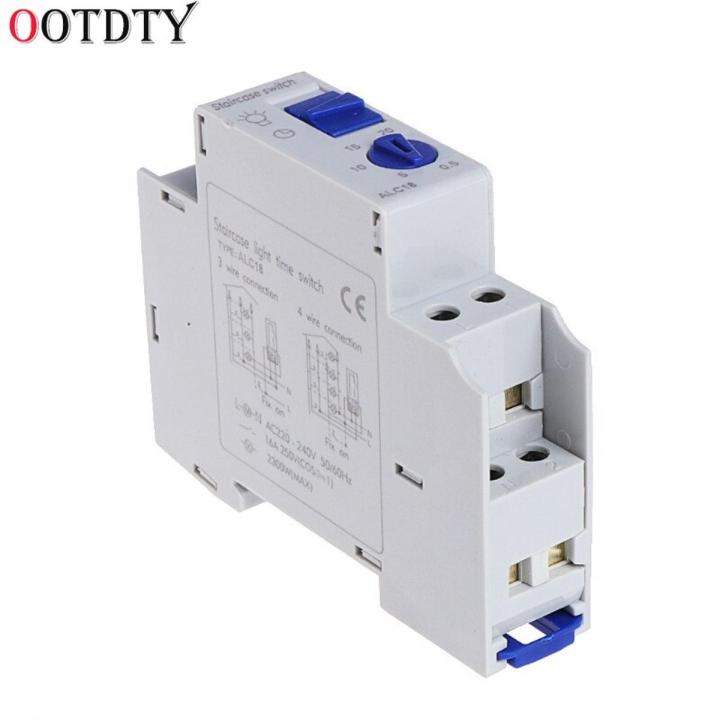 Din rail Staircase Lighting Timer Switch timer relay 220VAC 16A used for corridor lighting ALC18