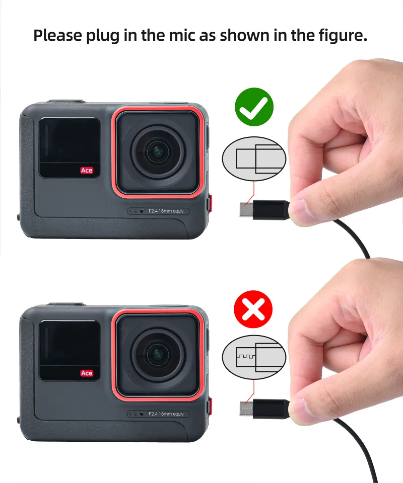 Adaptateur micro pour caméra d'action Insta360 Ace Series Adaptateur micro pour caméra d'action Insta360 Ace Series