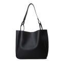 Autumn and winter large-capacity bags  new bags women's bags fashion simple shoulder bags popular texture tote bags. 